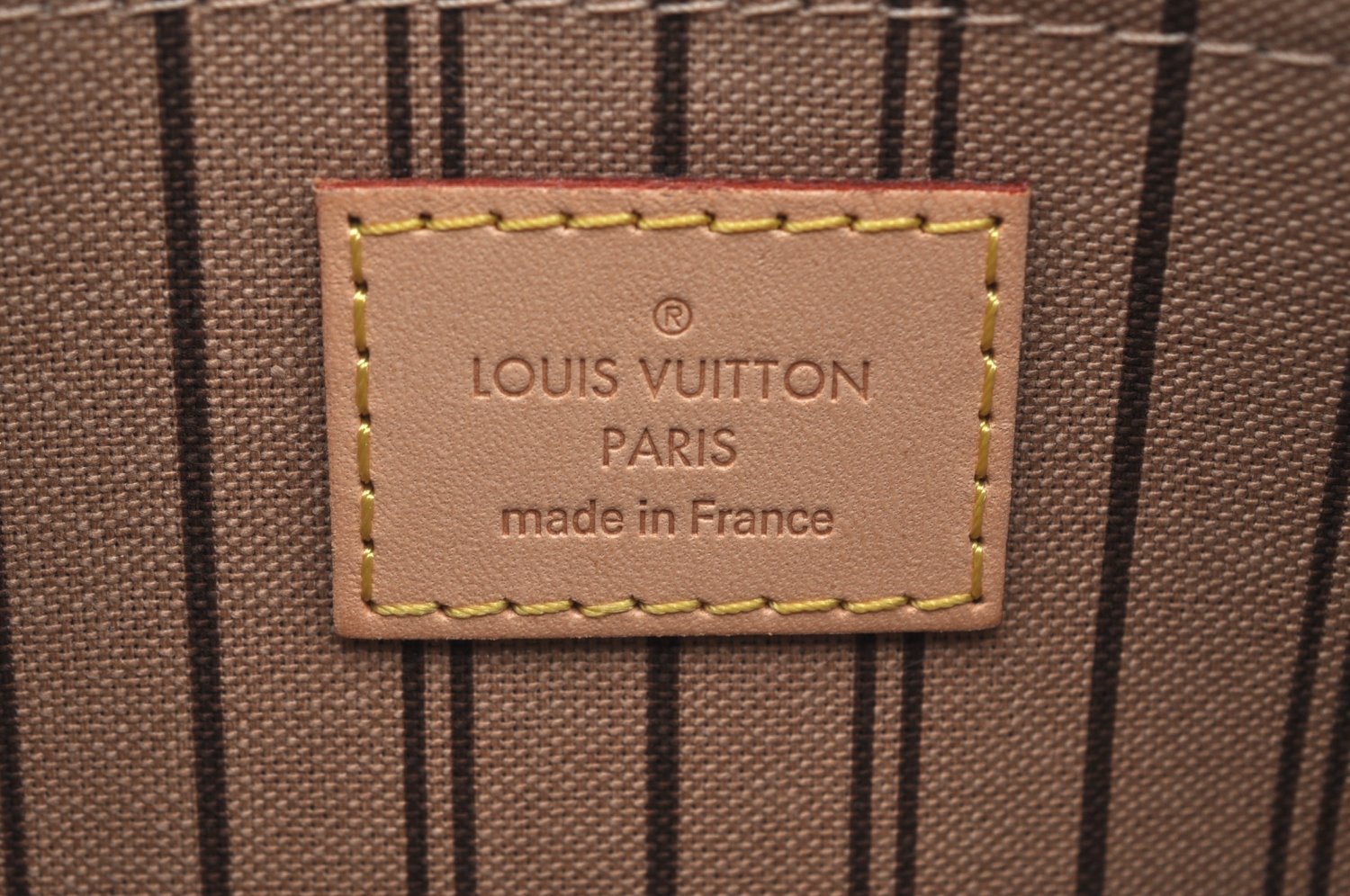 Authentic Louis Vuitton Monogram Neverfull Pouch Purse Clutch Bag LV K4421