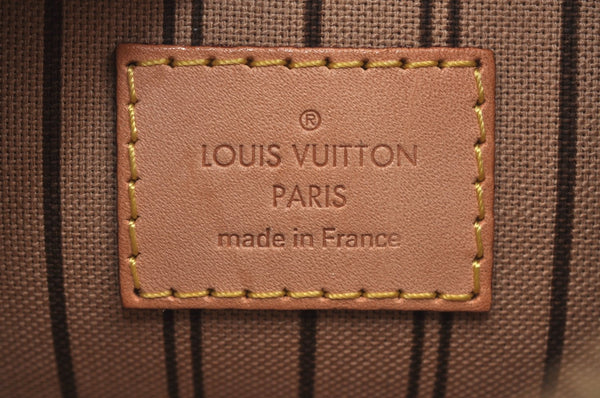 Authentic Louis Vuitton Monogram Neverfull Pouch Purse Clutch Bag LV K4424