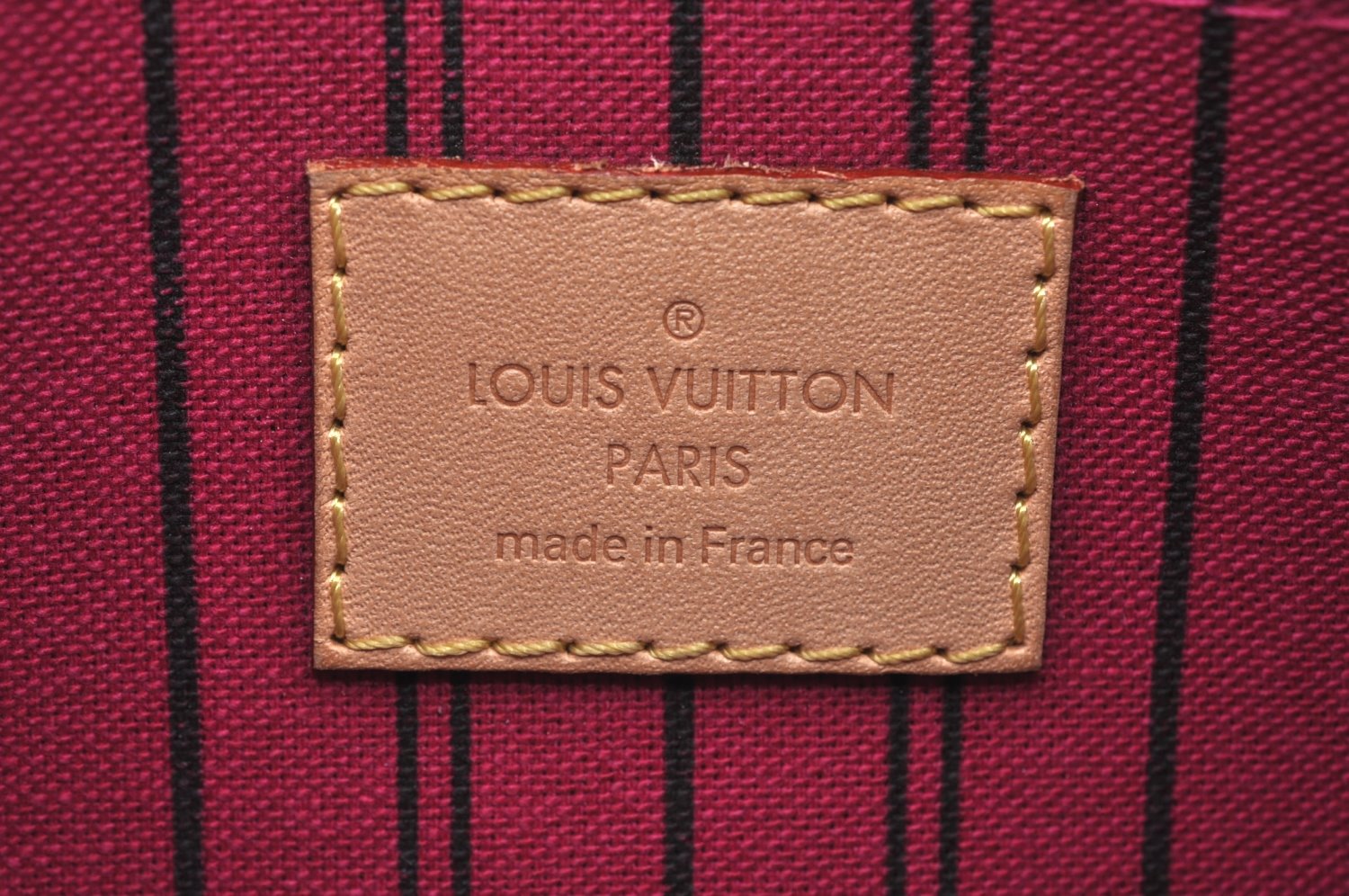 Authentic Louis Vuitton Monogram Neverfull Pouch Purse Clutch Bag Pink LV K4425