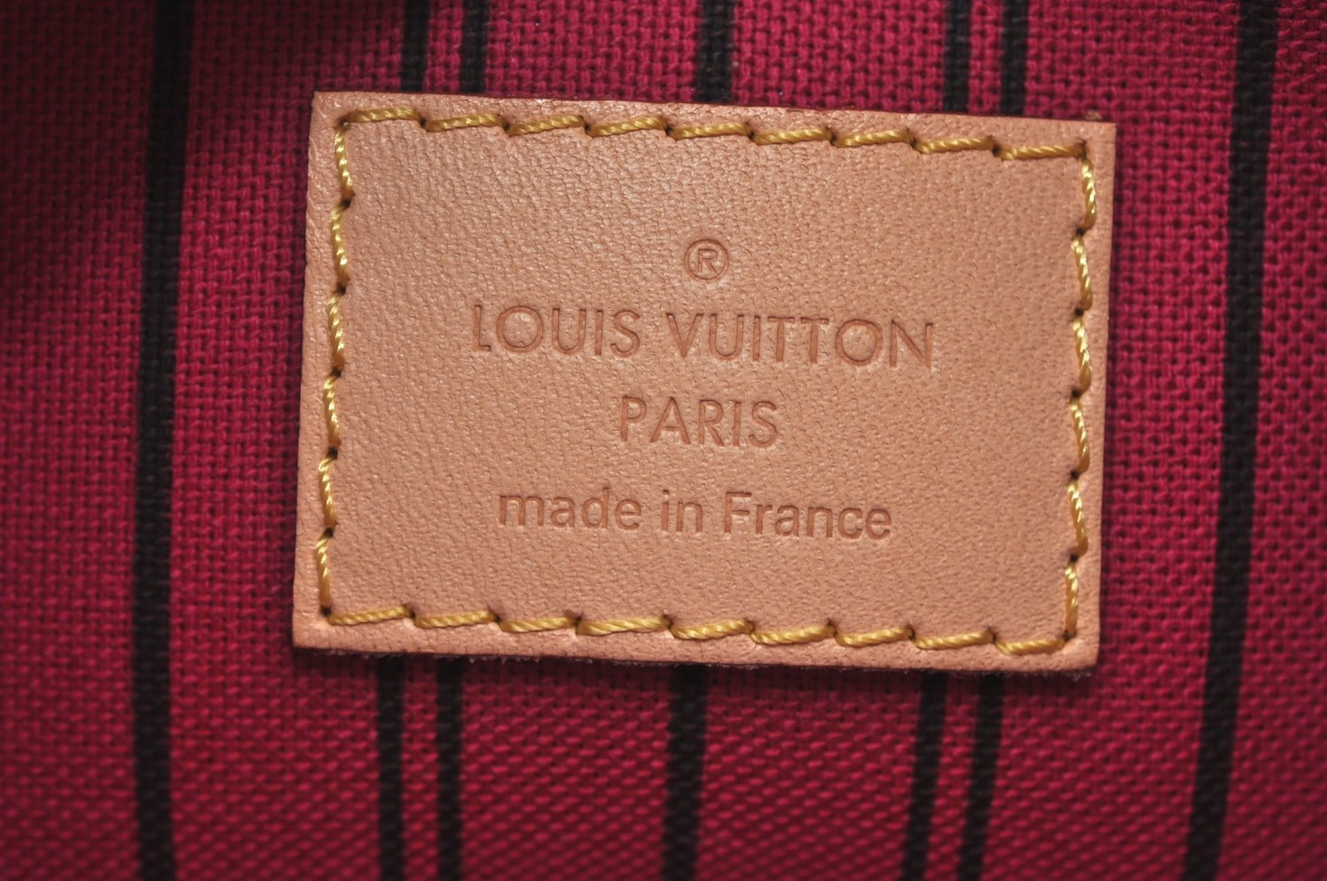 Authentic Louis Vuitton Monogram Neverfull Pouch Purse Clutch Bag Pink LV K4426