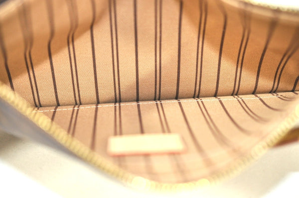 Authentic Louis Vuitton Monogram Neverfull Pouch Purse Clutch Bag LV K4429