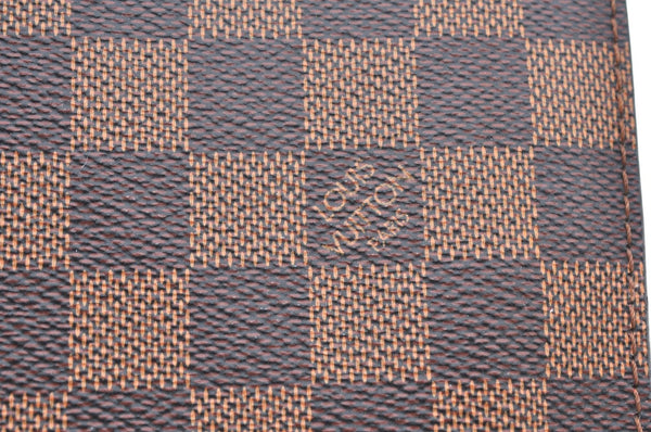 Auth Louis Vuitton Damier Neverfull Pouch Purse Clutch Rose Ballerine Pink K4440