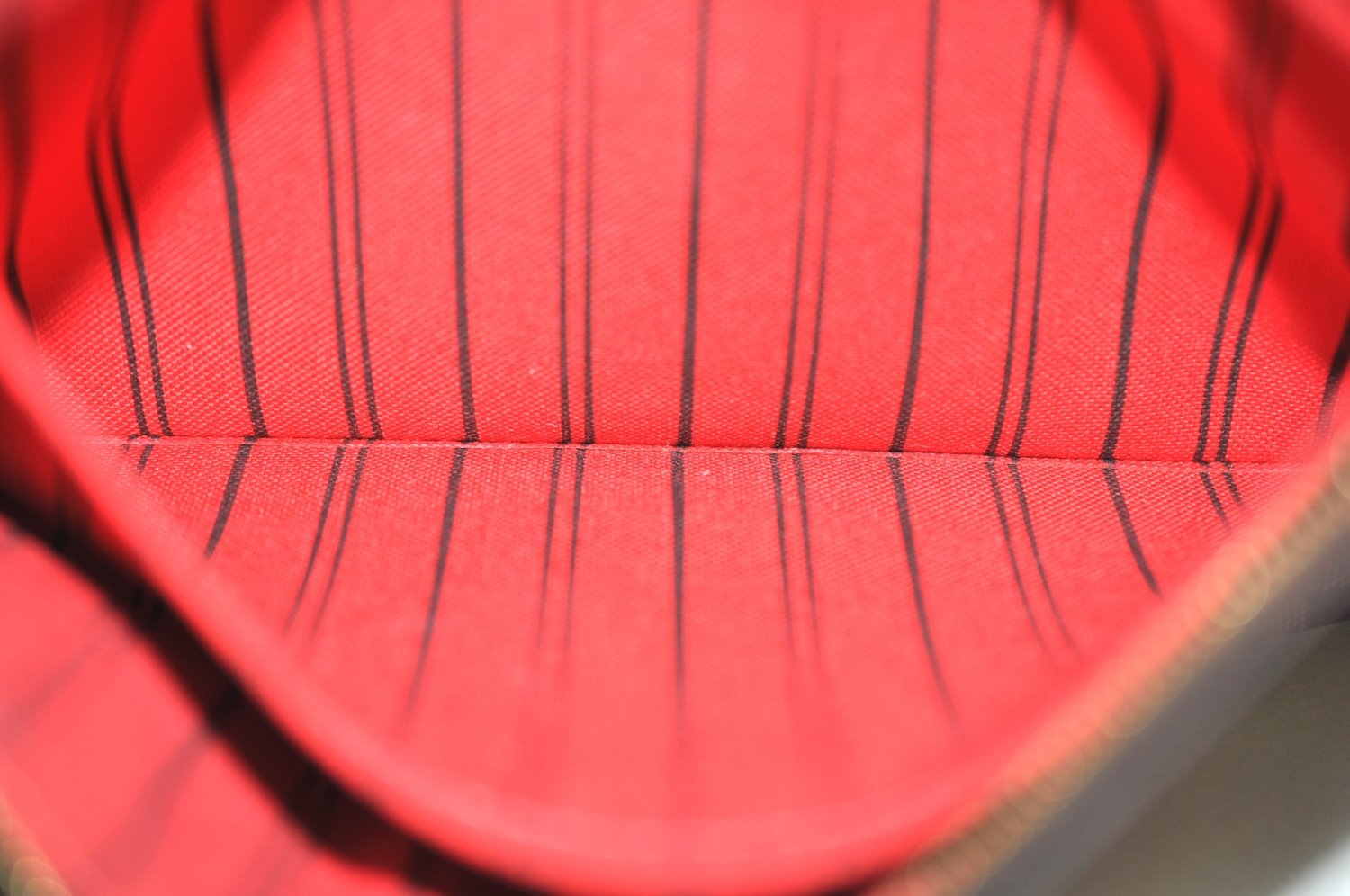 Auth Louis Vuitton Damier Neverfull Pouch Purse Clutch Rose Ballerine Pink K4440