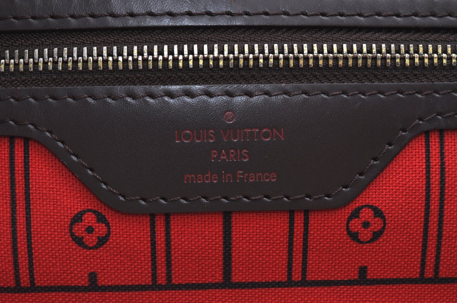 Authentic Louis Vuitton Damier Neverfull MM Shoulder Tote Bag N51105 LV K5199