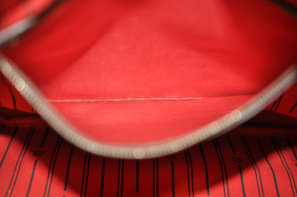 Authentic Louis Vuitton Damier Neverfull MM Shoulder Tote Bag N51105 LV K5199