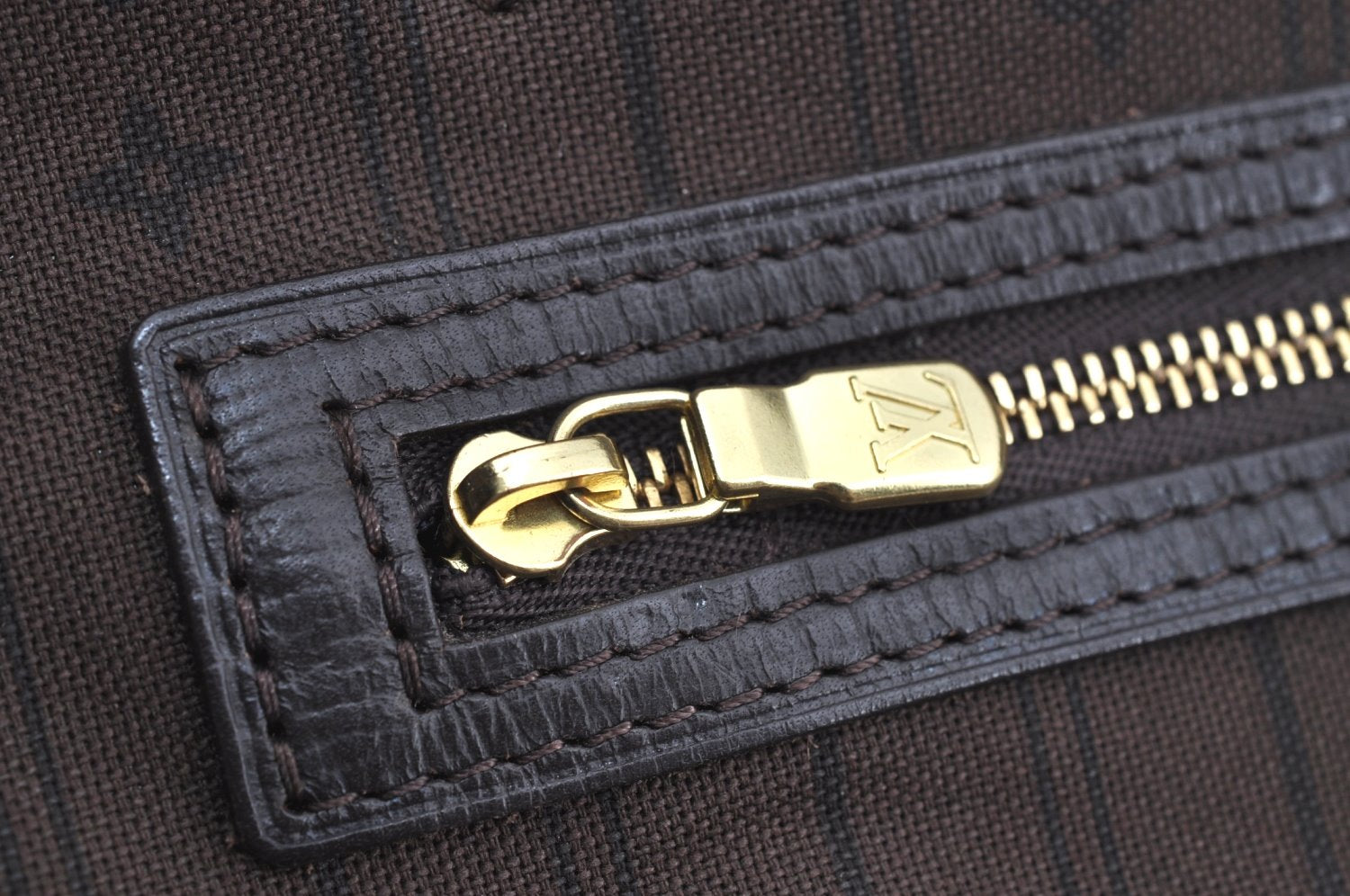 Authentic Louis Vuitton Monogram Idylle Neverfull MM Tote Bag M40513 Brown K5708