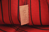 Authentic Louis Vuitton Monogram Neverfull Pouch Purse Clutch Bag Red LV K5865