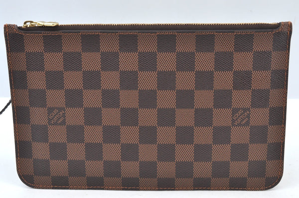 Authentic Louis Vuitton Damier Neverfull Pouch Purse Clutch Bag LV K8527