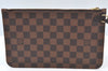 Authentic Louis Vuitton Damier Neverfull Pouch Purse Clutch Bag LV K8527