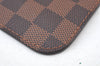 Authentic Louis Vuitton Damier Neverfull Pouch Purse Clutch Bag LV K8527