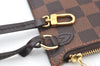 Authentic Louis Vuitton Damier Neverfull Pouch Purse Clutch Bag LV K8527