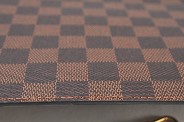 Authentic Louis Vuitton Damier Neverfull Pouch Purse Clutch Bag LV K8527