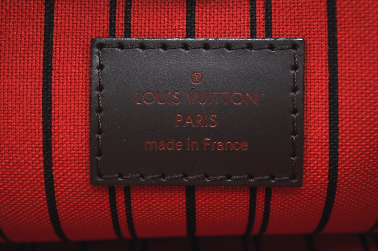 Authentic Louis Vuitton Damier Neverfull Pouch Purse Clutch Bag LV K8527