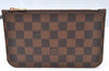 Authentic Louis Vuitton Damier Neverfull Pouch Purse Clutch Bag LV K8531