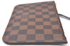 Authentic Louis Vuitton Damier Neverfull Pouch Purse Clutch Bag LV K8531