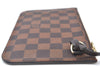 Authentic Louis Vuitton Damier Neverfull Pouch Purse Clutch Bag LV K8531