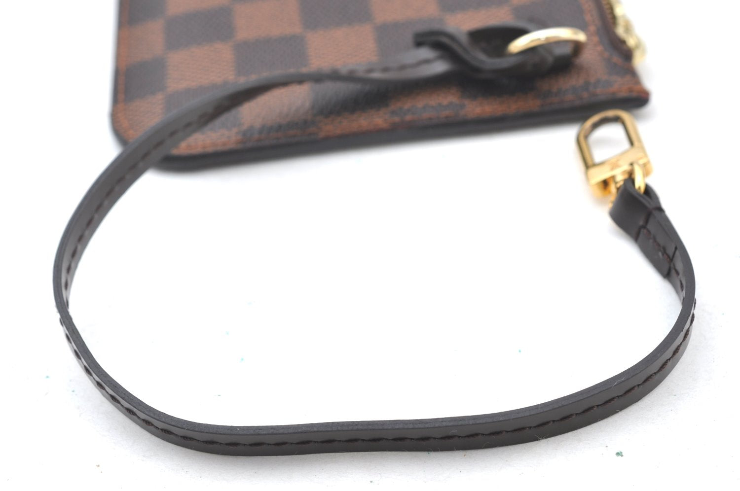 Authentic Louis Vuitton Damier Neverfull Pouch Purse Clutch Bag LV K8531