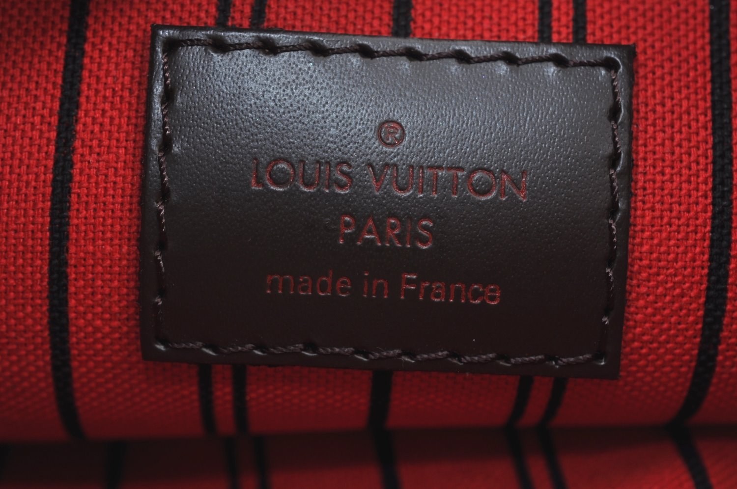 Authentic Louis Vuitton Damier Neverfull Pouch Purse Clutch Bag LV K8531