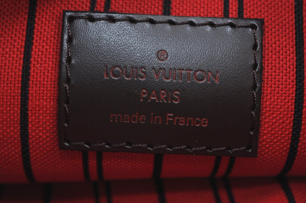 Authentic Louis Vuitton Damier Neverfull Pouch Purse Clutch Bag LV K8531