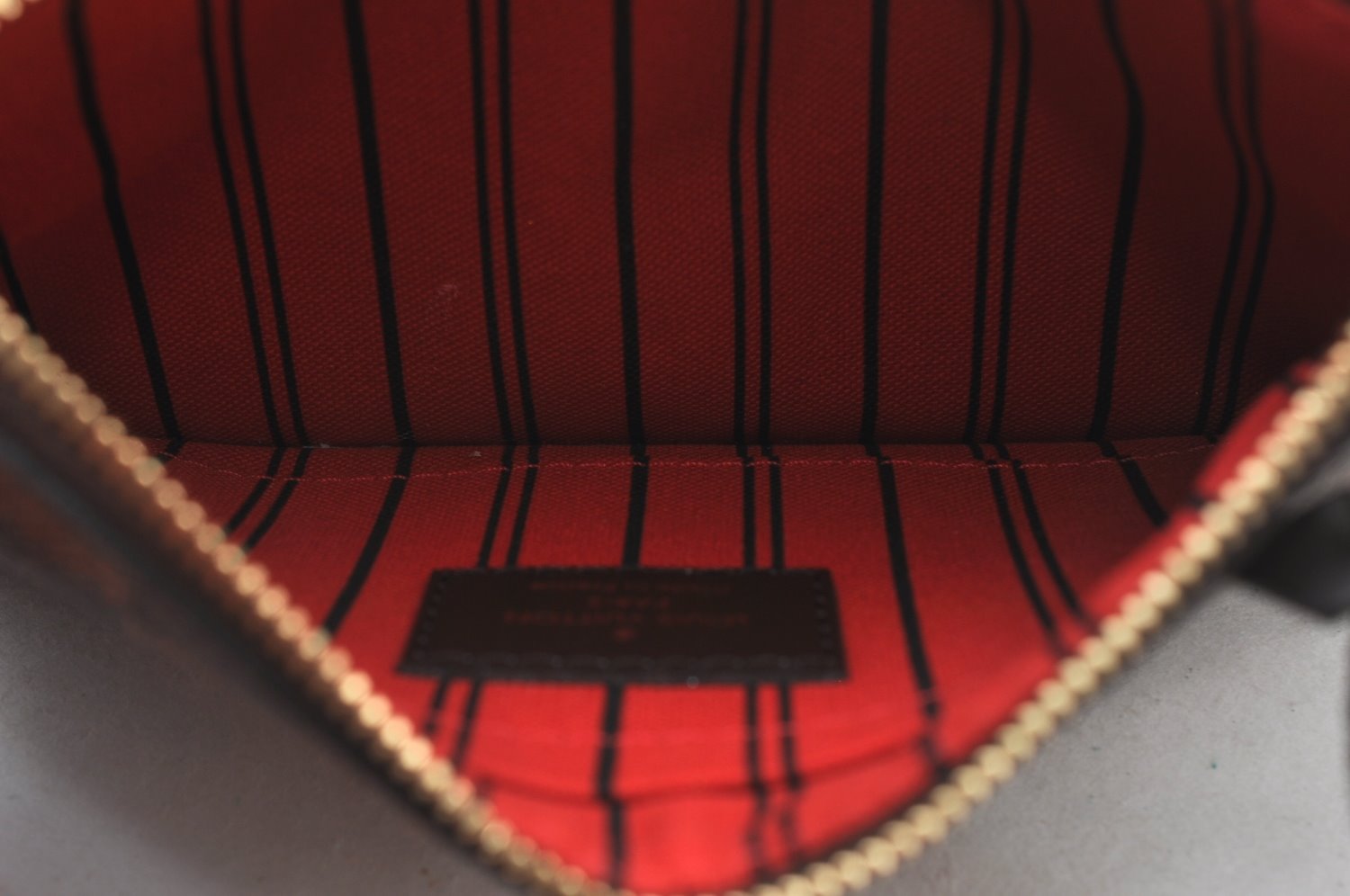 Authentic Louis Vuitton Damier Neverfull Pouch Purse Clutch Bag LV K8531