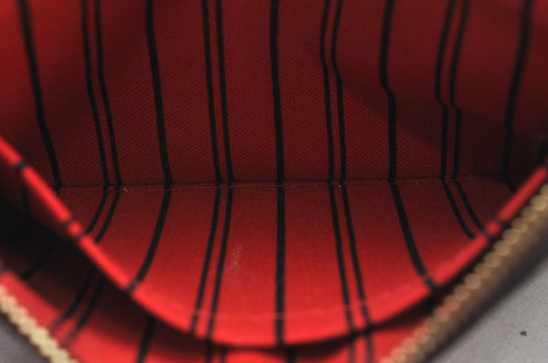 Authentic Louis Vuitton Damier Neverfull Pouch Purse Clutch Bag LV K8531