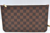 Authentic Louis Vuitton Damier Neverfull Pouch Purse Clutch Bag LV K8535