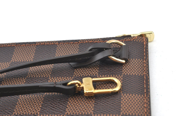Authentic Louis Vuitton Damier Neverfull Pouch Purse Clutch Bag LV K8535