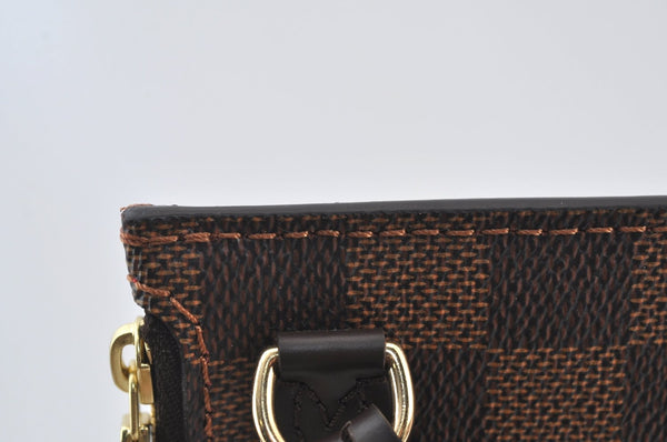 Authentic Louis Vuitton Damier Neverfull Pouch Purse Clutch Bag LV K8535