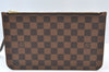 Authentic Louis Vuitton Damier Neverfull Pouch Purse Clutch Bag LV K8537