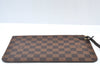 Authentic Louis Vuitton Damier Neverfull Pouch Purse Clutch Bag LV K8537