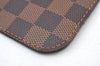 Authentic Louis Vuitton Damier Neverfull Pouch Purse Clutch Bag LV K8537