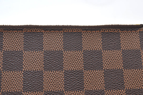 Authentic Louis Vuitton Damier Neverfull Pouch Purse Clutch Bag LV K8537