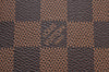 Authentic Louis Vuitton Damier Neverfull Pouch Purse Clutch Bag LV K8537