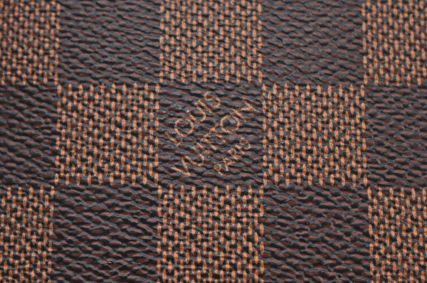Authentic Louis Vuitton Damier Neverfull Pouch Purse Clutch Bag LV K8537