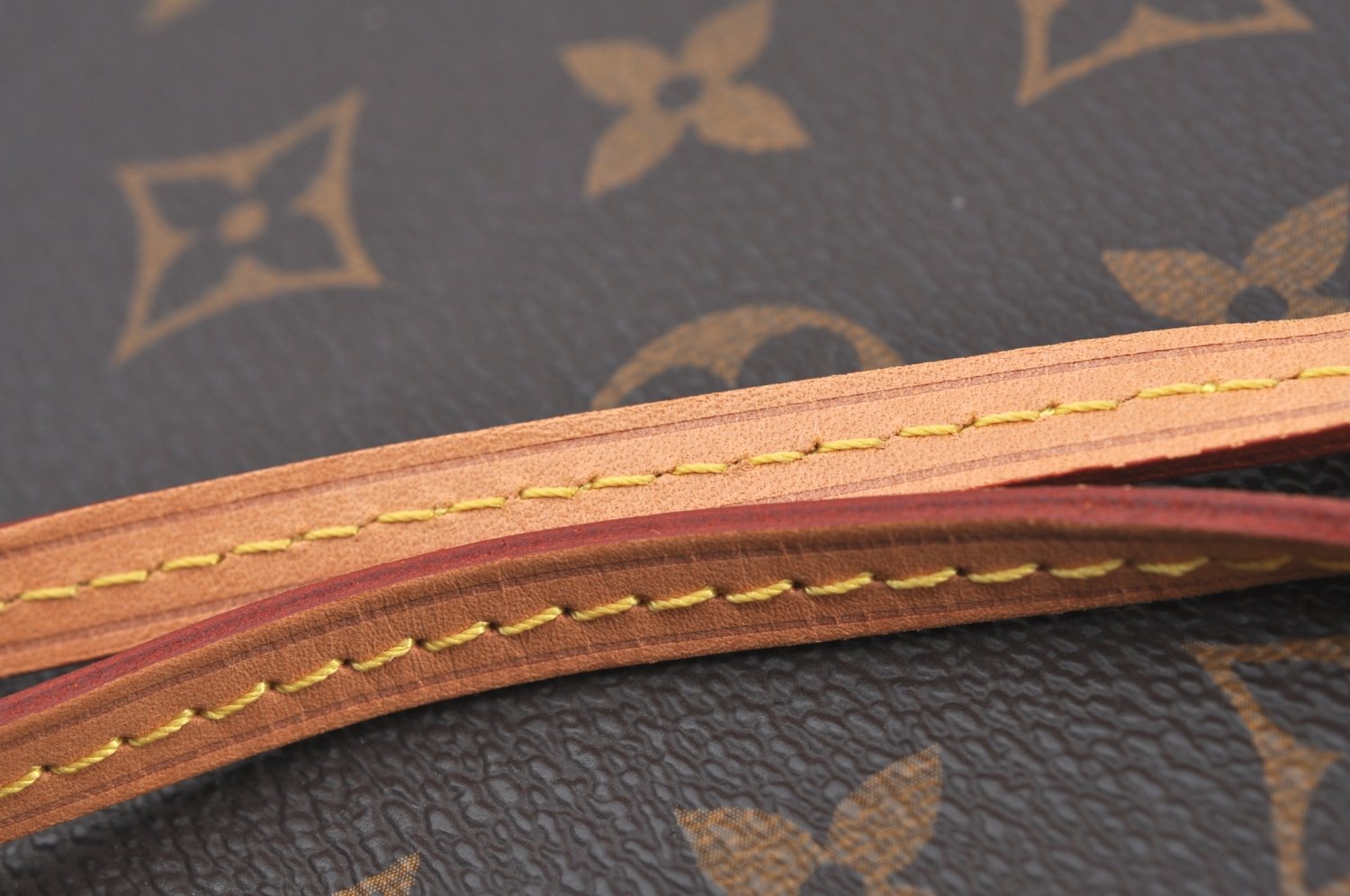 Authentic Louis Vuitton Monogram Neverfull Pouch Purse Clutch Bag Red LV K8546