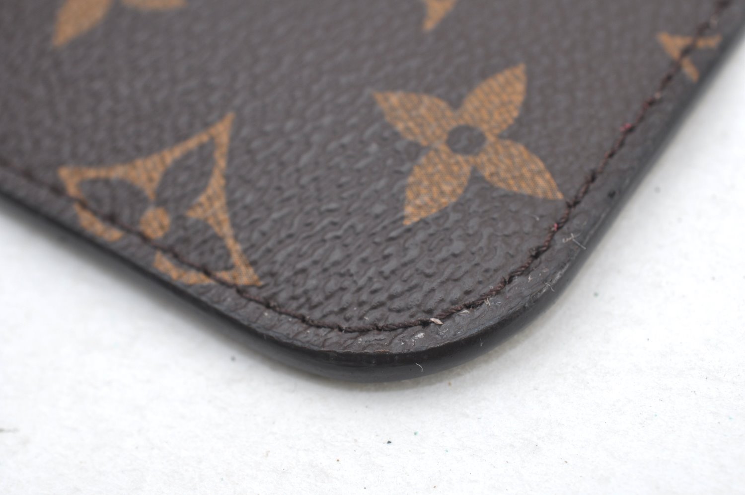 Authentic Louis Vuitton Monogram Neverfull Pouch Purse Clutch Bag Red LV K8546