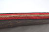 Authentic Louis Vuitton Monogram Neverfull Pouch Purse Clutch Bag Red LV K8546