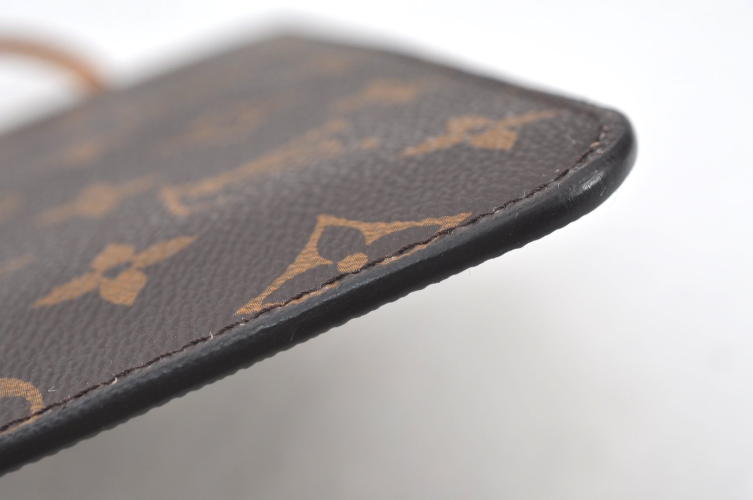 Authentic Louis Vuitton Monogram Neverfull Pouch Purse Clutch Bag Red LV K8546