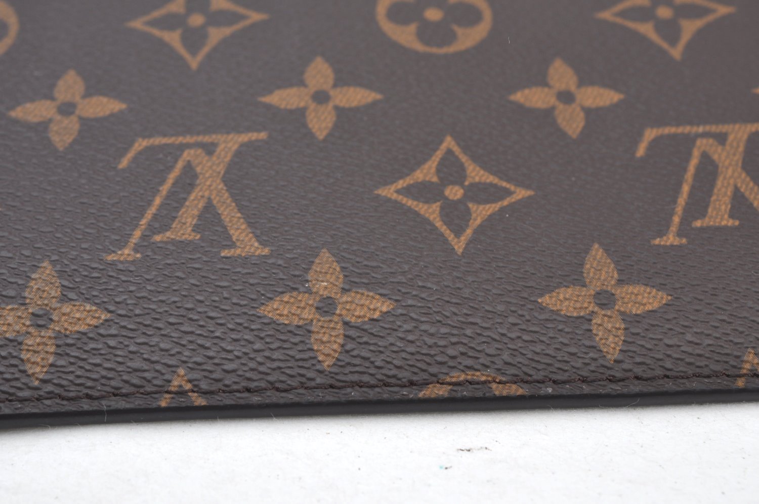 Authentic Louis Vuitton Monogram Neverfull Pouch Purse Clutch Bag Red LV K8546