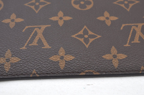 Authentic Louis Vuitton Monogram Neverfull Pouch Purse Clutch Bag Red LV K8546