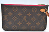 Authentic Louis Vuitton Monogram Neverfull Pouch Purse Clutch Bag Pink LV K8547