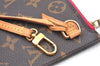 Authentic Louis Vuitton Monogram Neverfull Pouch Purse Clutch Bag Pink LV K8547