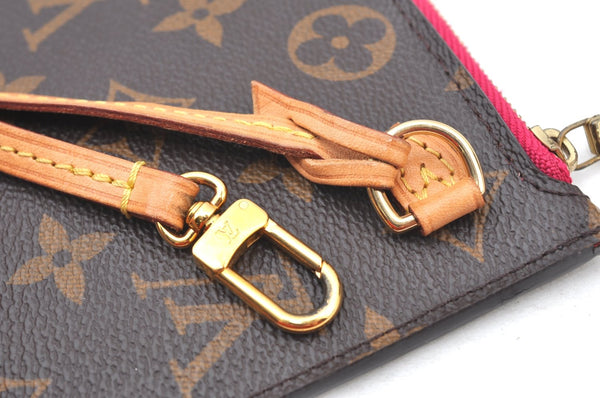 Authentic Louis Vuitton Monogram Neverfull Pouch Purse Clutch Bag Pink LV K8547