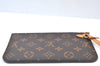 Authentic Louis Vuitton Monogram Neverfull Pouch Purse Clutch Bag Pink LV K8547
