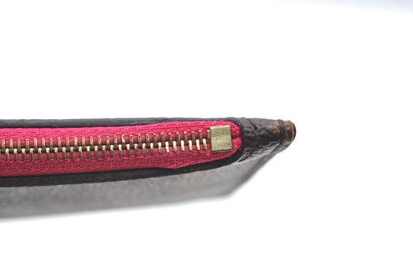 Authentic Louis Vuitton Monogram Neverfull Pouch Purse Clutch Bag Pink LV K8547