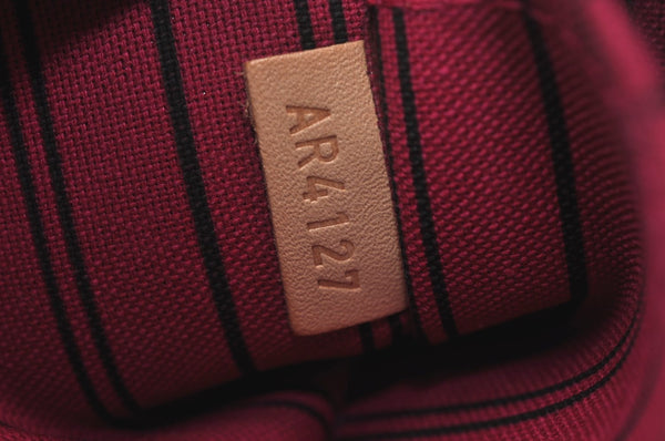 Authentic Louis Vuitton Monogram Neverfull Pouch Purse Clutch Bag Pink LV K8547