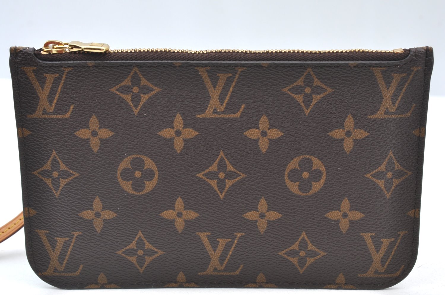 Authentic Louis Vuitton Monogram Neverfull Pouch Purse Clutch Bag LV K8549