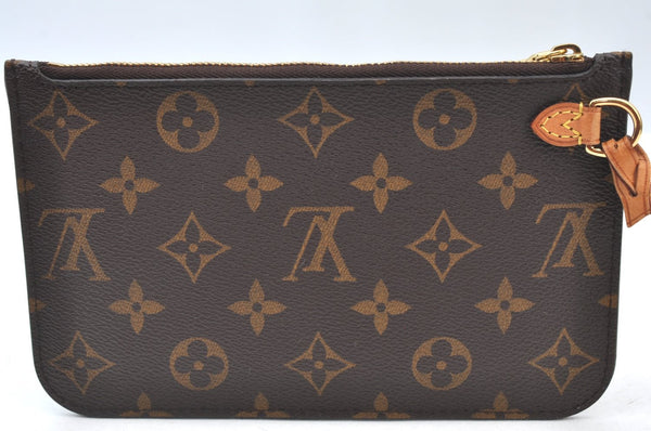 Authentic Louis Vuitton Monogram Neverfull Pouch Purse Clutch Bag LV K8549