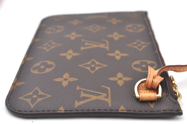 Authentic Louis Vuitton Monogram Neverfull Pouch Purse Clutch Bag LV K8549