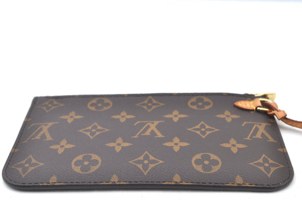 Authentic Louis Vuitton Monogram Neverfull Pouch Purse Clutch Bag LV K8549